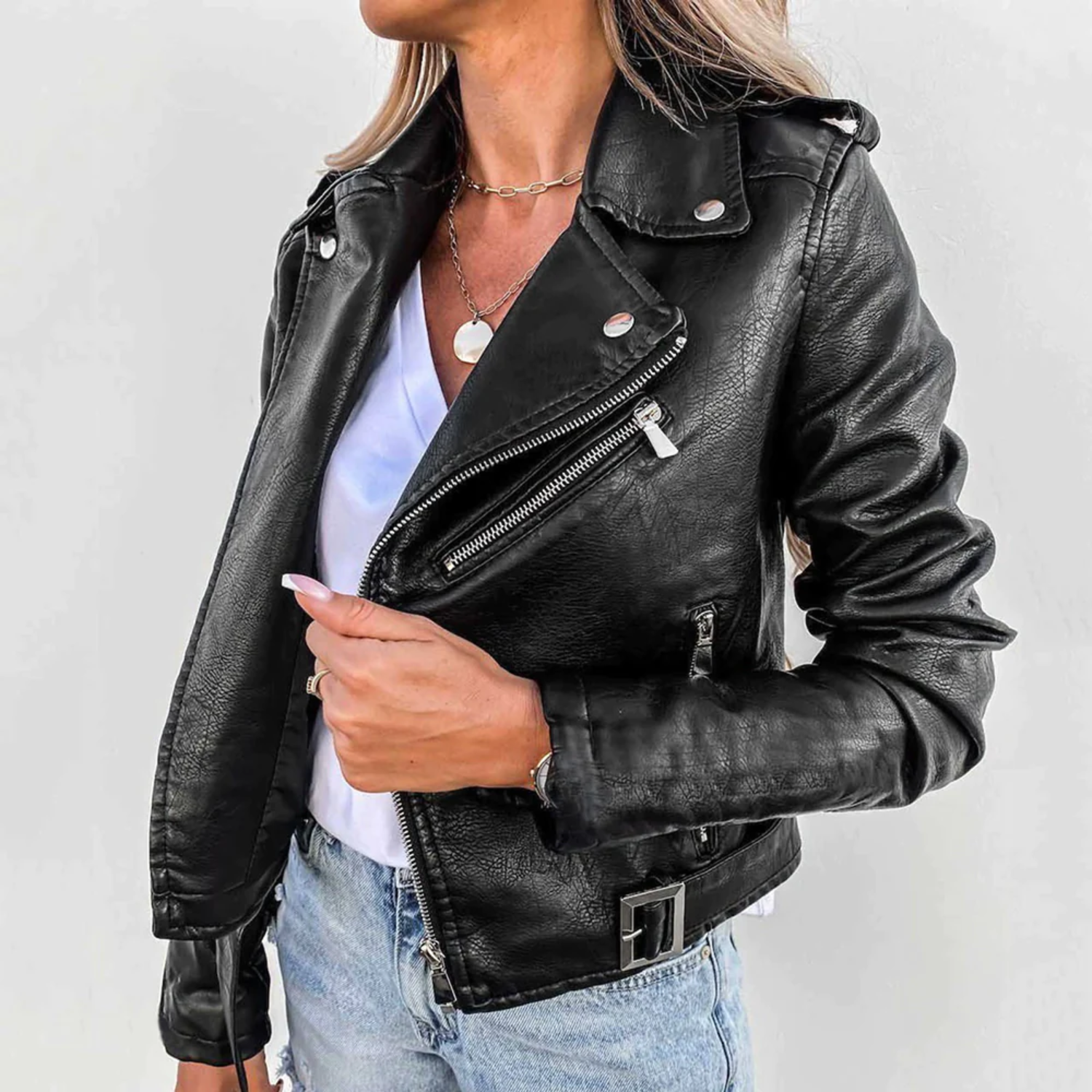 Jillian - Stylish Biker Jacket for Women