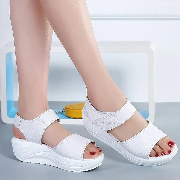 Women's Orthopedic Platform Sandals -Rocker Bottom Shoe