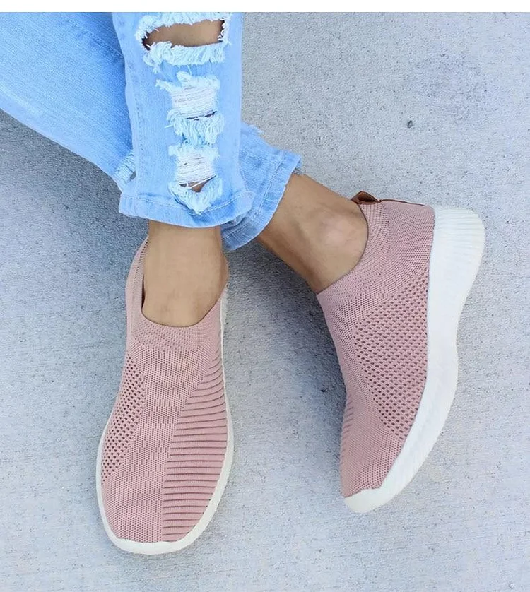 Women Stretchy Slip-On Mesh Bunion Corrector Sneakers