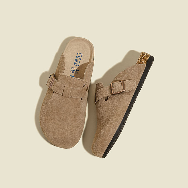 100% Vegan Suede Clogs