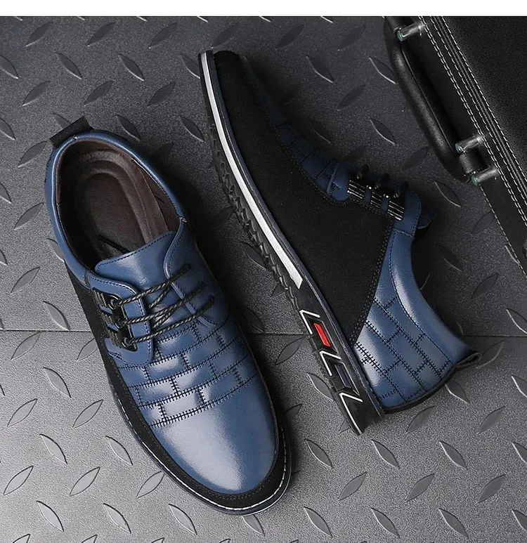 Gatsby Shoes Oxford Derby Orthopedic Leather Shoes