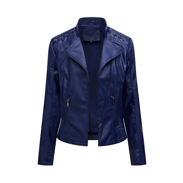 Lambskin leather jacket