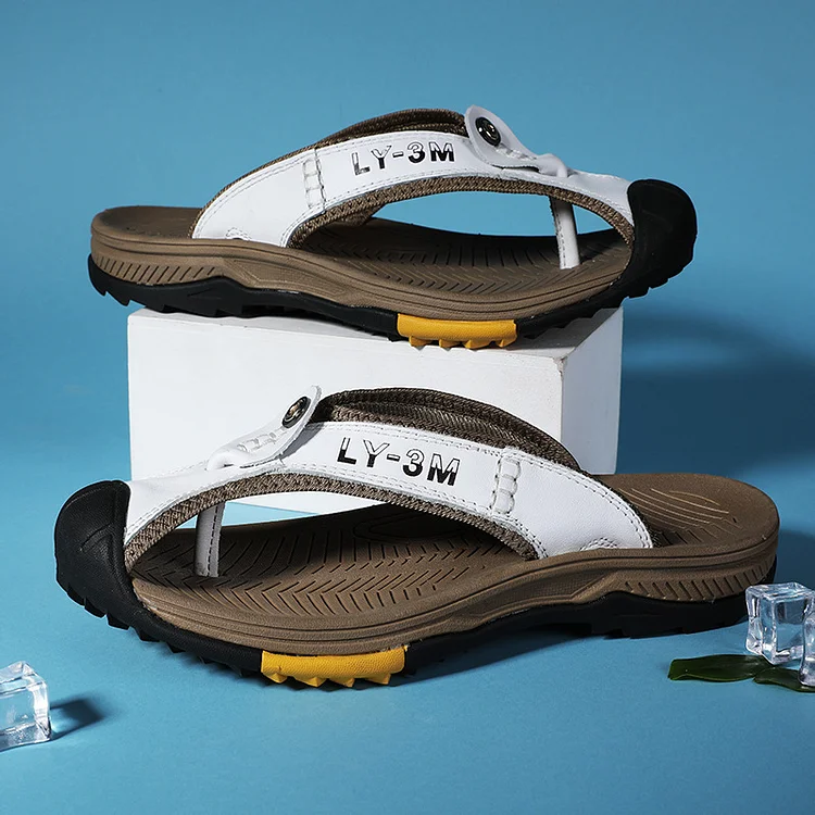 Men's Outdoor Flip-Flops with Durable Sole