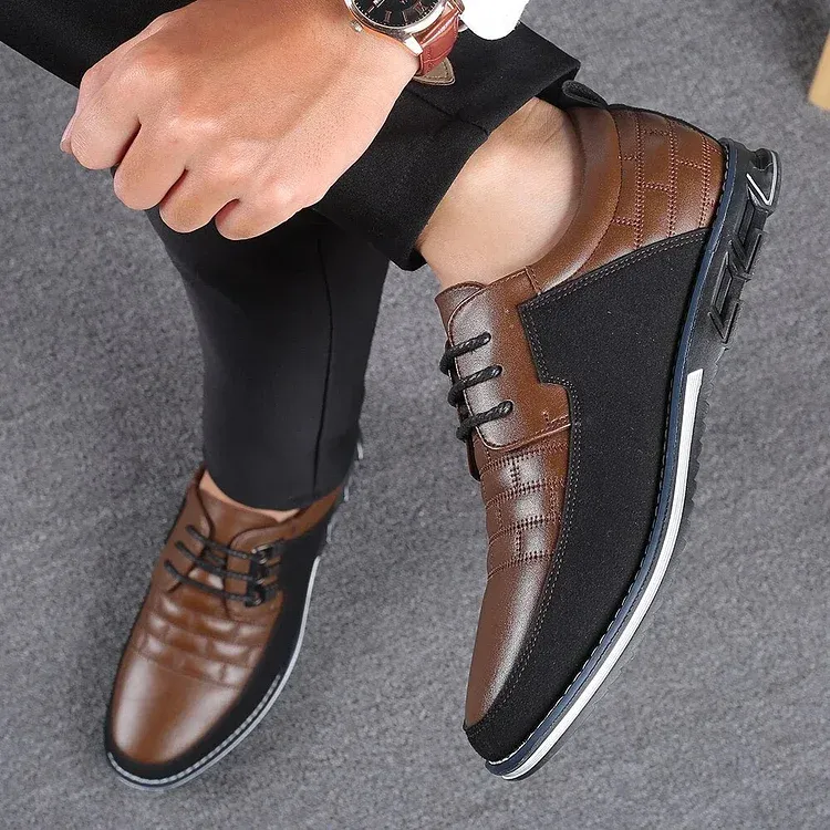 Gatsby Shoes Oxford Derby Orthopedic Leather Shoes