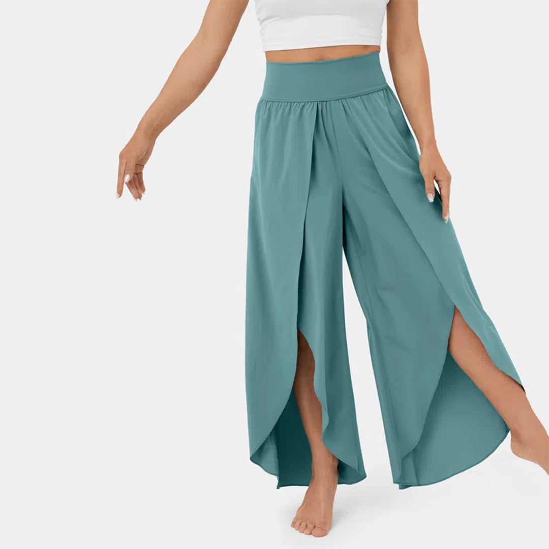 India - Flared Pants - Chic - High-Quality Fabric - Perfect for Casual Days