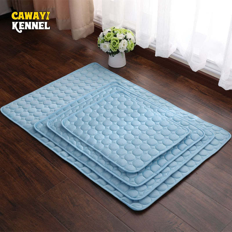 Pet Dog Cooling Mat Summer Keep Cool Ice Silk Mattress-gladdween
