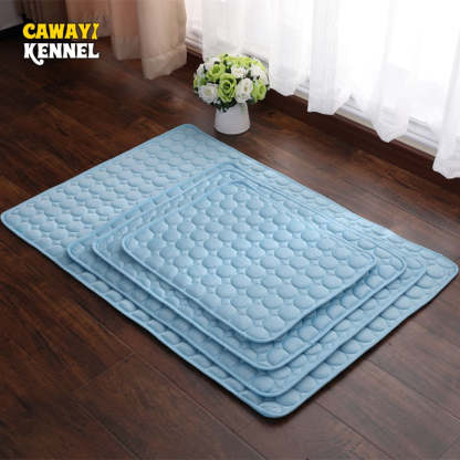 Pet Dog Cooling Mat Summer Keep Cool Ice Silk Mattress-gladdween