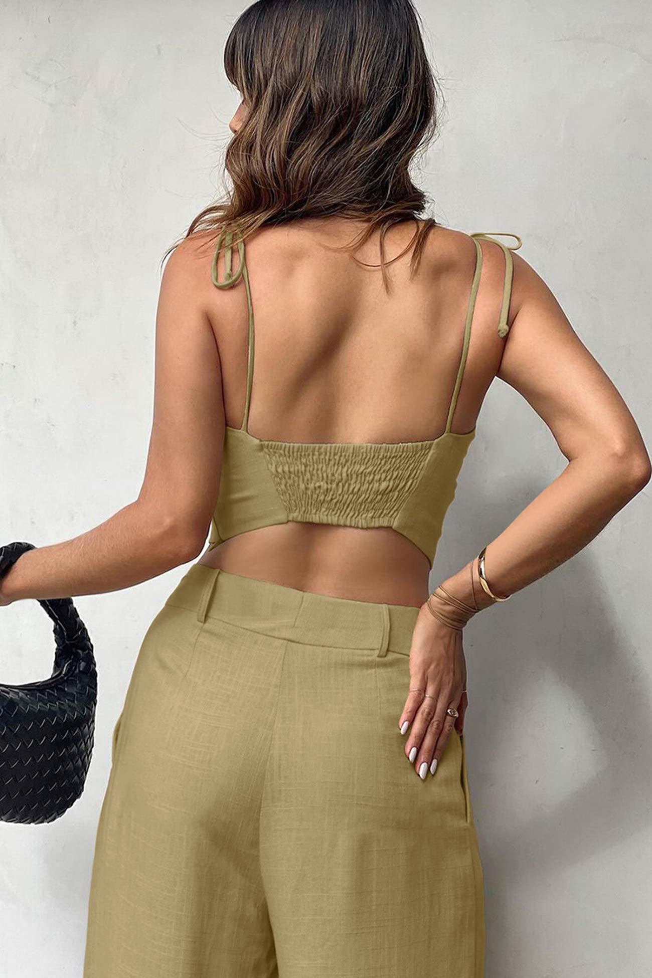 Reese - tie-strap cami top and pants set