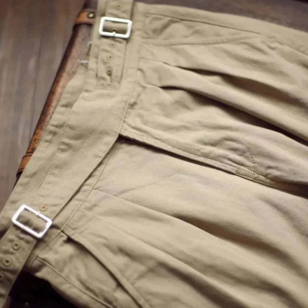 Harrison - Gurkha trousers with pleated front