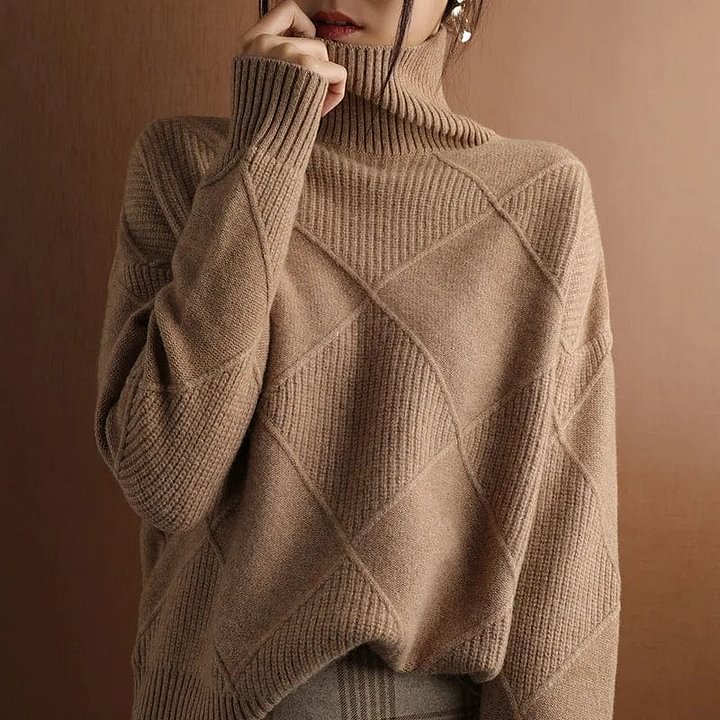 Marie Cashmere Turtleneck Sweater