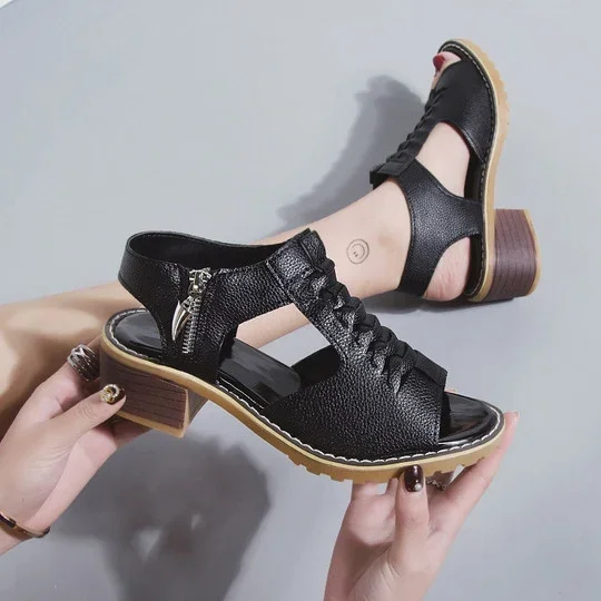 Fashionable Orthopedic High Heels Open Toe Sandals For Women