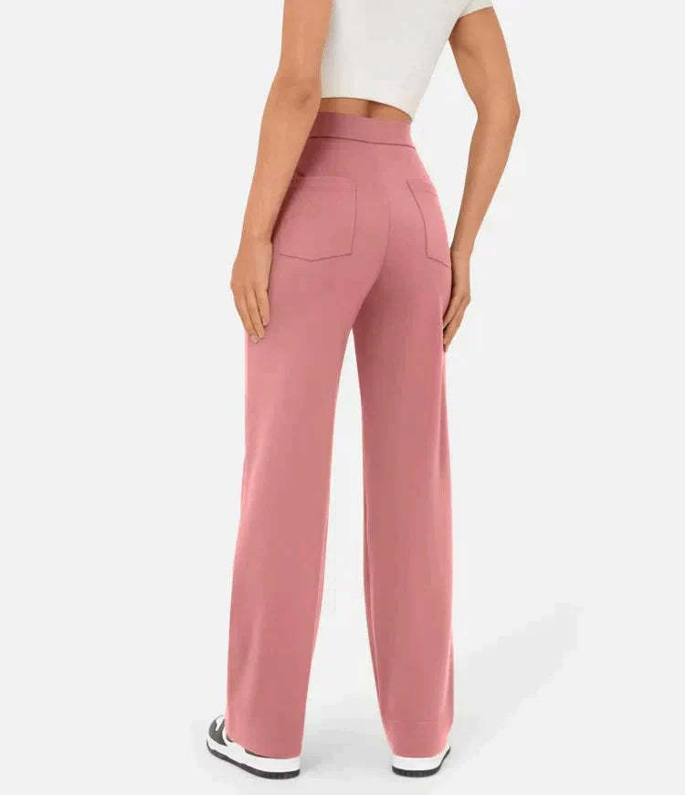 Aveline - High Waist Trousers - Casual - Polyester - Everyday Wear