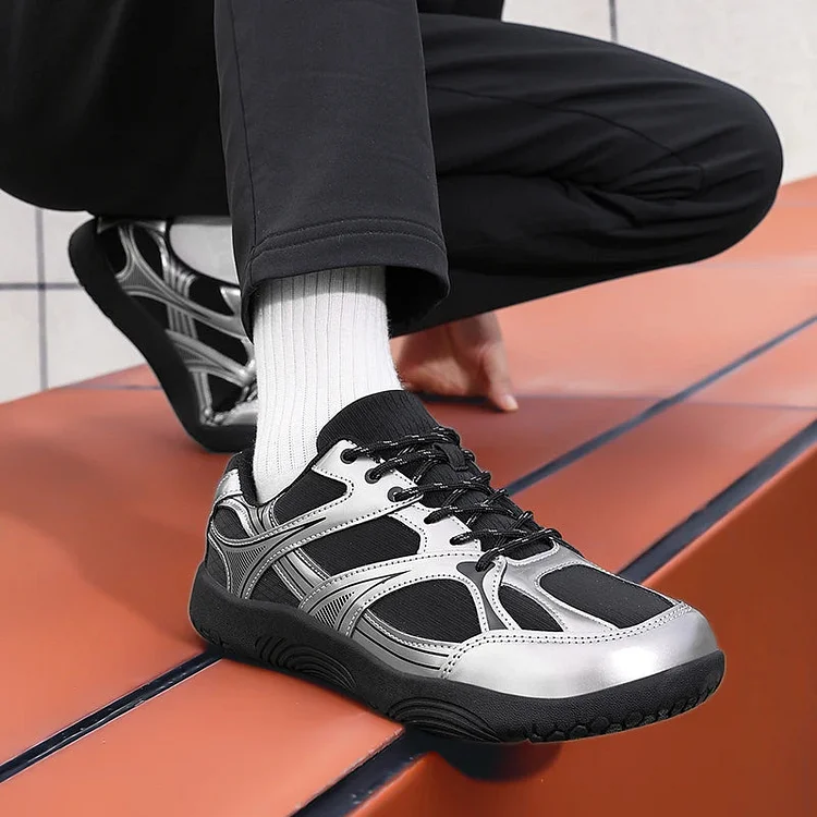 Metallic Mesh Active Sneakers