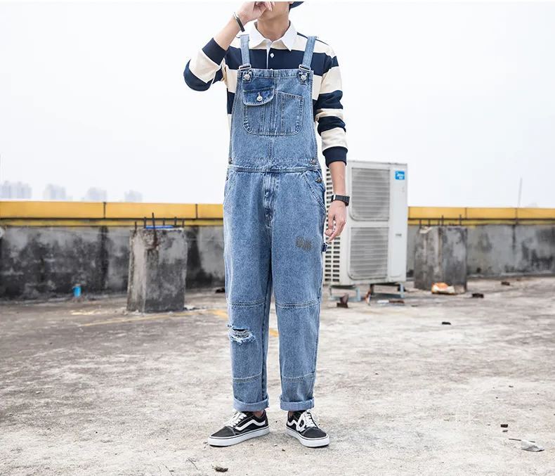 Leslie - Women's canvas dungarees with a relaxed fit 