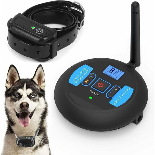 2-in-1 Wireless Dog Fence & Outdoor Training Collar, Dog Containment System