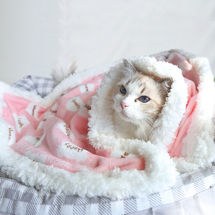 Cat Blankets for Indoor Cats,Calming Blanket Super Soft Fluffy Dog Puppy Blanket 