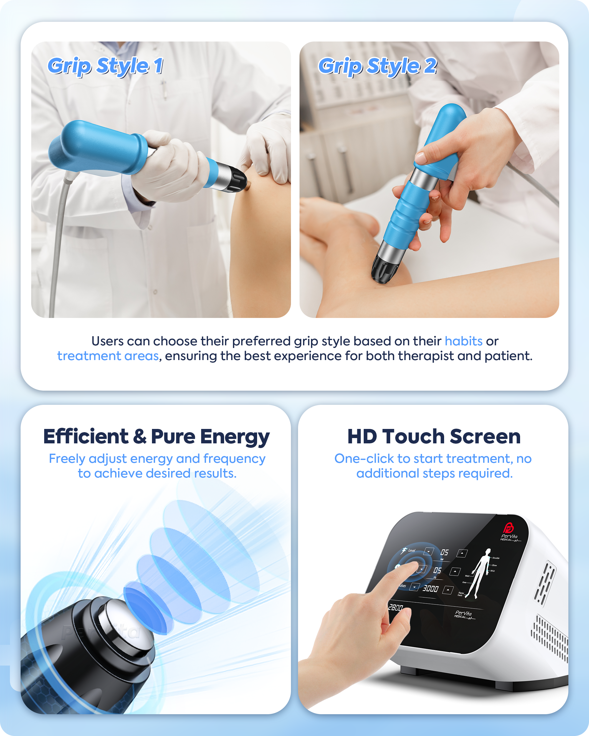 PerVita Medical Extracorporeal Shock Wave Therapy Machine