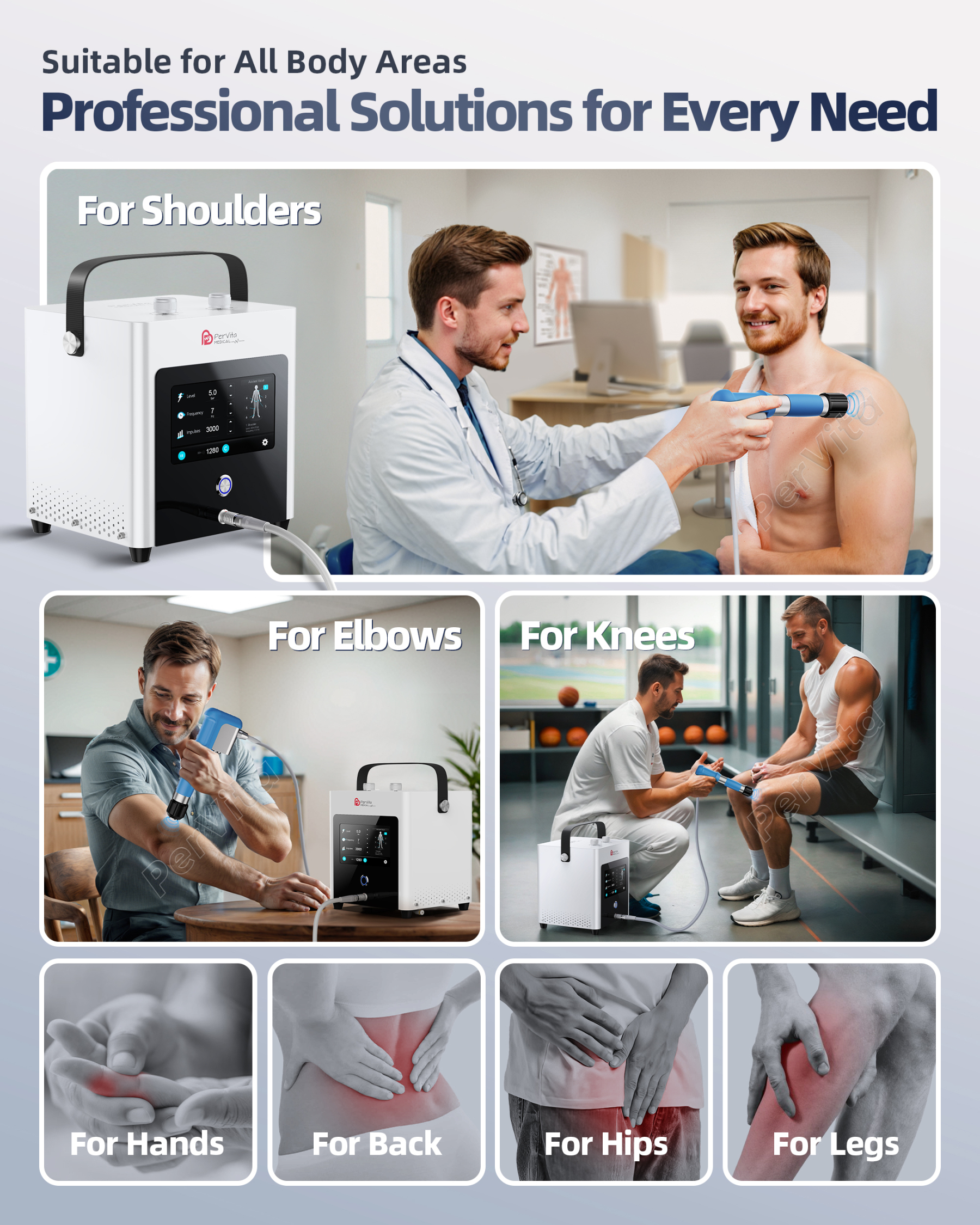 PerVita Medical Extracorporeal Shock Wave Therapy Machine PSP15