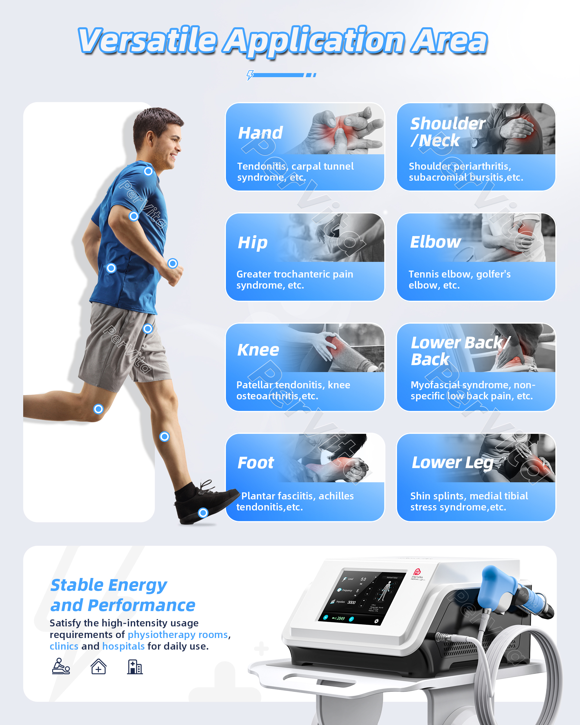 PerVita Medical Extracorporeal Shock Wave Therapy Machine PSP20