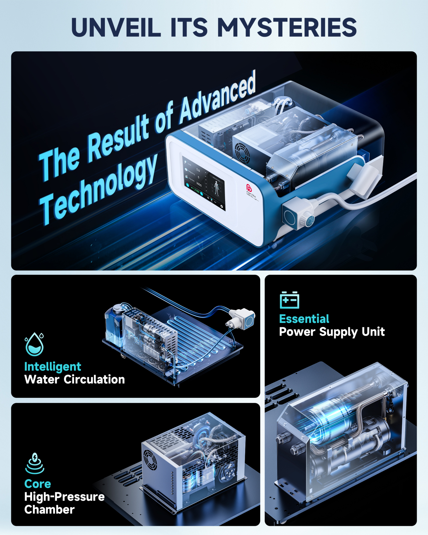 PerVita Medical Focused Shock Wave Therapy Machine PSP30