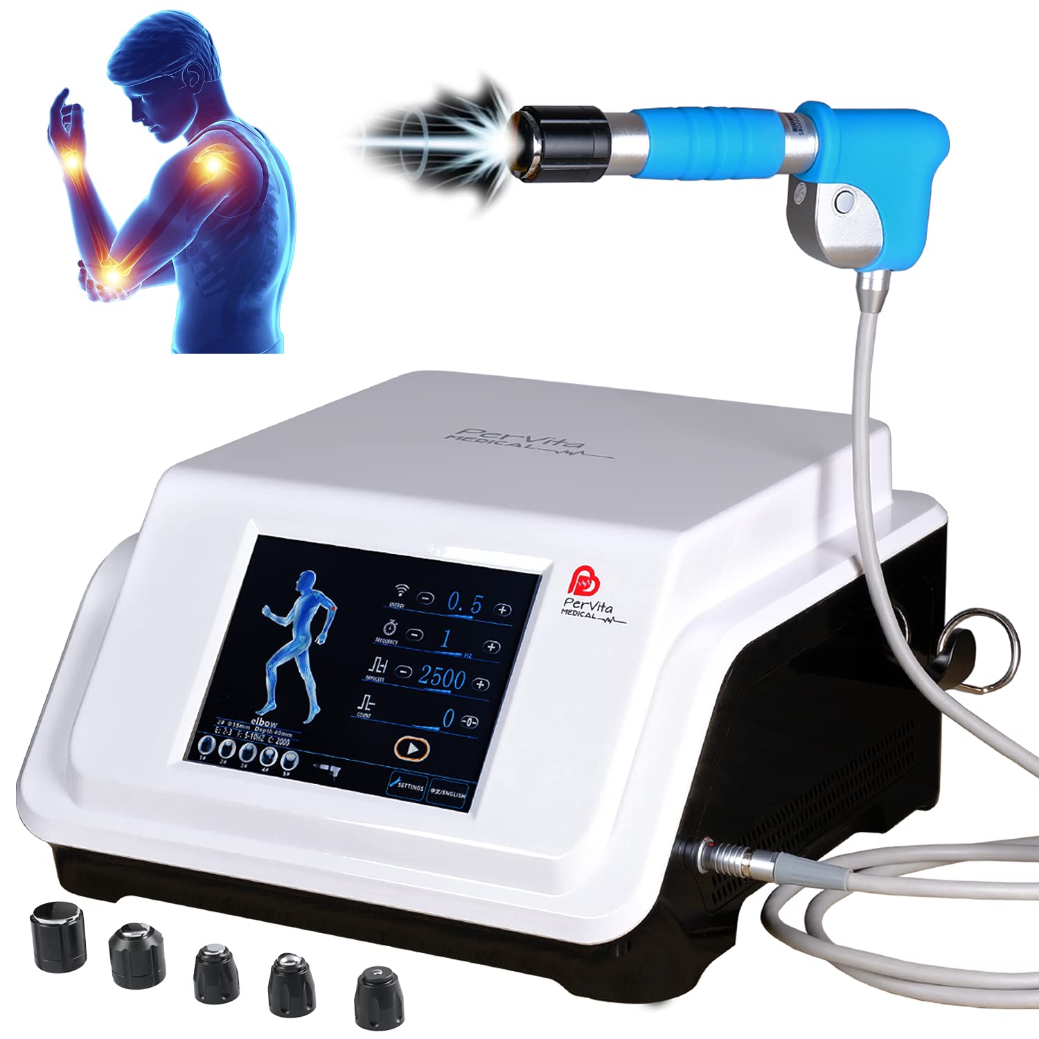 PERVITA MEDICAL Extracorporeal Shock Wave Therapy Machine PSP20