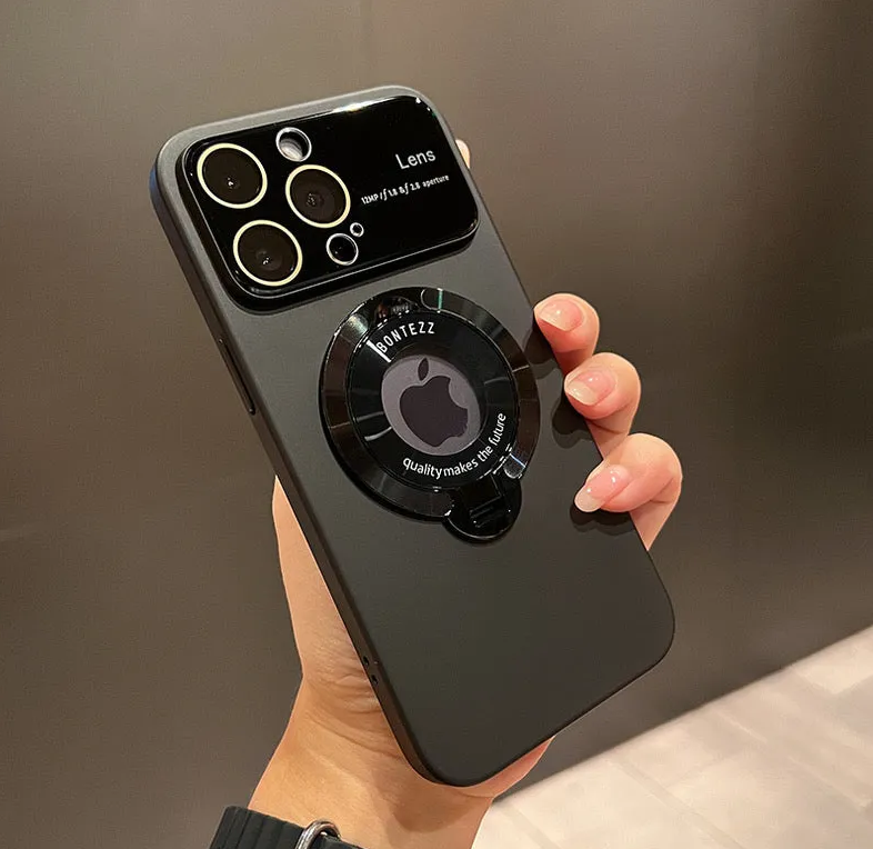 Pouzdro na iPhone MagSafe s integrovaným stojánkem a designem s velkým oknem