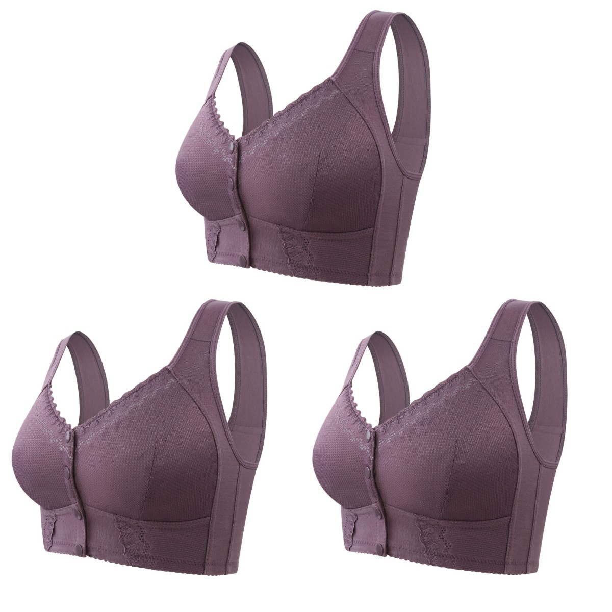 【Zaplaťte 1 a získejte 3】 Prodyšná podprsenka se zapínáním vpředu pro seniory