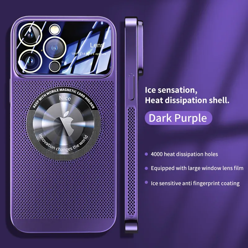 Pozinkované, teplo odvádějící, magnetické pouzdro na telefon s velkým okénkem