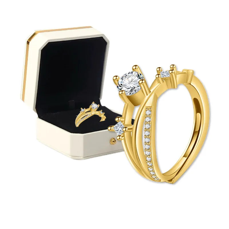 💫Poslední den akce - 80% sleva🔥-Moissanite diamantový prsten Magnetology💖