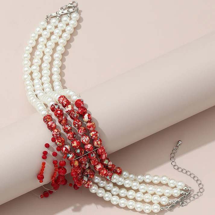 50% SLEVY-All Saints-Bloodthirsty Pearl Necklace