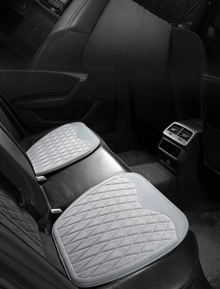 Kožené plyšové podsedáky na autosedačky zimní krátké plyšové podsedáky