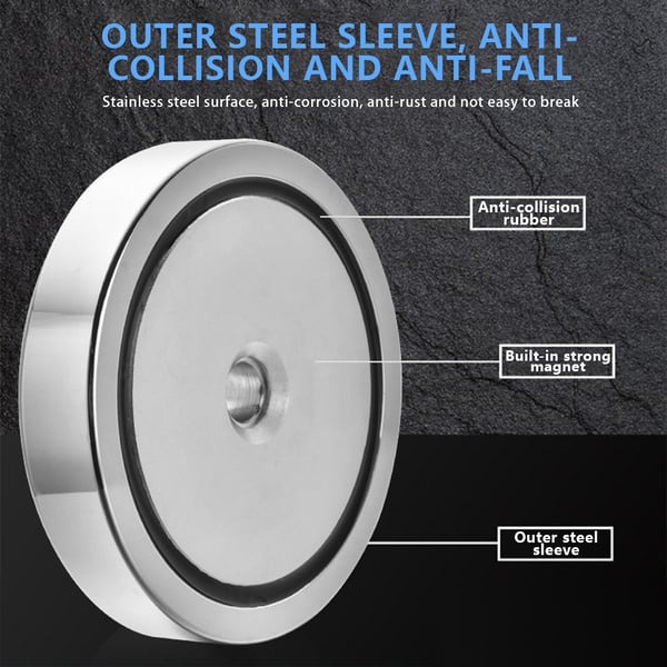 Rybářský magnet: Super silný neodymový magnet o hmotnosti 120 kg pro epický lov pokladů 🧲