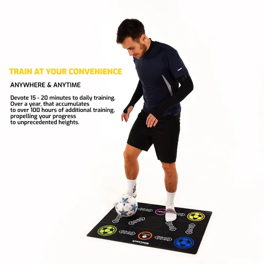 Fotbalová tréninková podložka s 69 dynamickými cviky (lze použít s profesionálními tréninkovými programy)