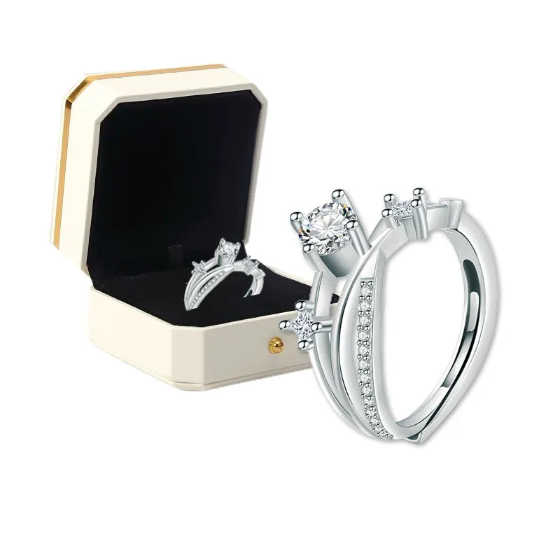 💫Poslední den akce - 80% sleva🔥-Moissanite diamantový prsten Magnetology💖