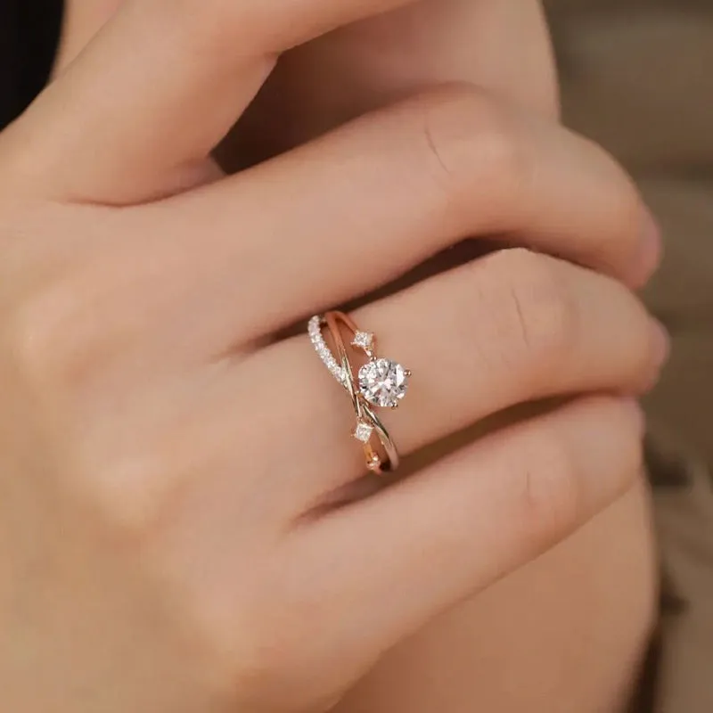 💫Poslední den akce - 80% sleva🔥-Moissanite diamantový prsten Magnetology💖