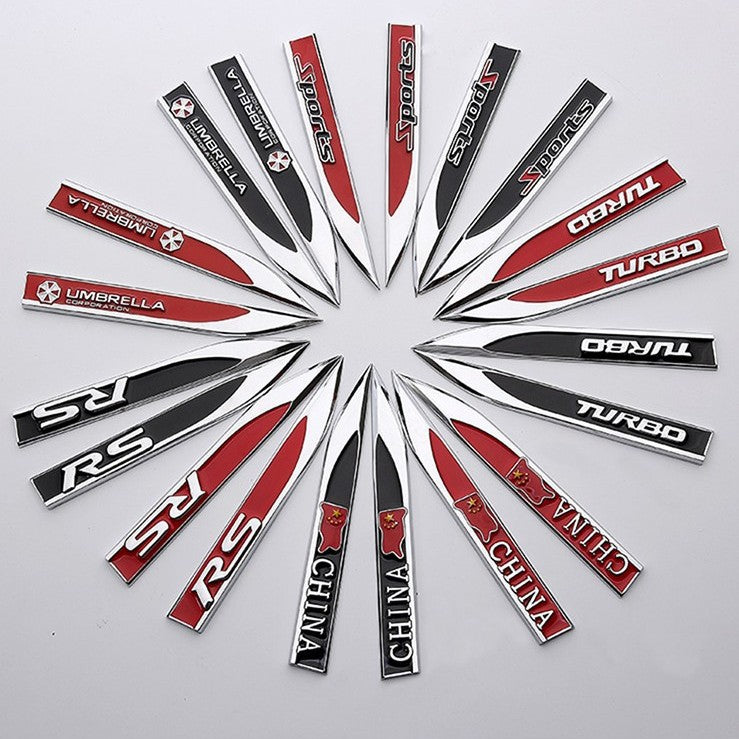 Kovová nálepka na karoserii 【6 kusů】