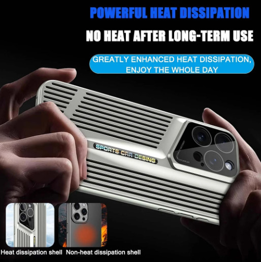 Pouzdro na mobilní telefon IPHONE řady 14/15/16 duté prodyšné pro odvod tepla