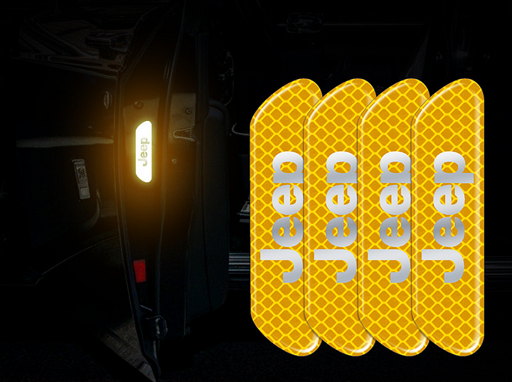 ✨Naklejka ostrzegawcza odblaskowa na drzwi samochodu wysokiej jakości✨12 szt.✨