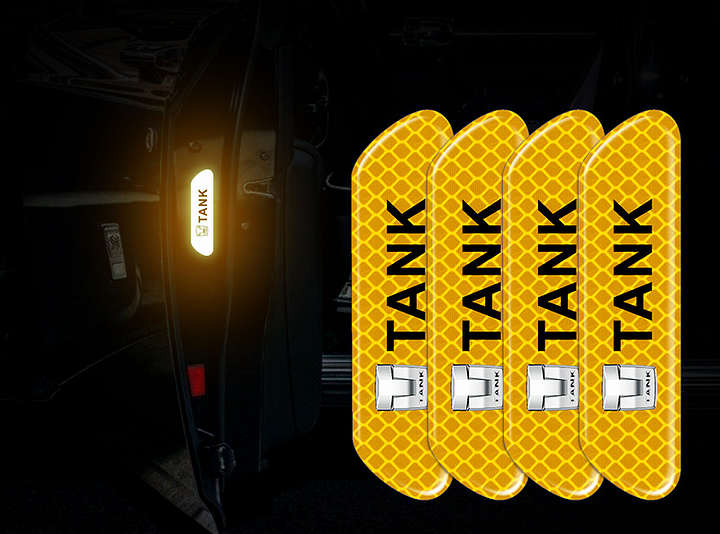 ✨Naklejka ostrzegawcza odblaskowa na drzwi samochodu wysokiej jakości✨12 szt.✨