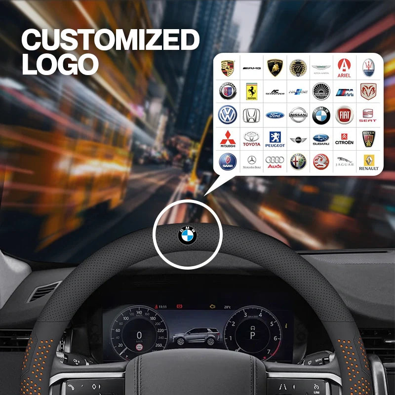 Prodyšný kožený potah volantu Gripex 2025 UltraGrip | Protiskluzový, univerzální