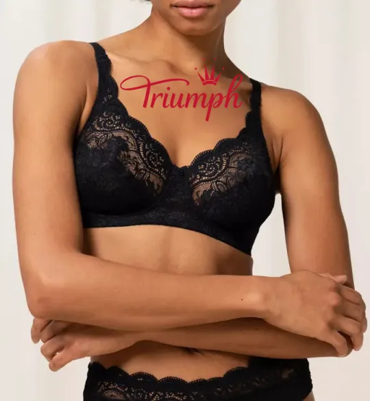 Triumph【3 kusy】Měkká krajková podprsenka