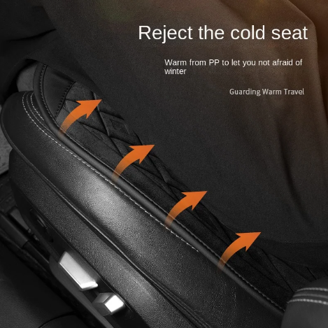 Kožené plyšové podsedáky na autosedačky zimní krátké plyšové podsedáky