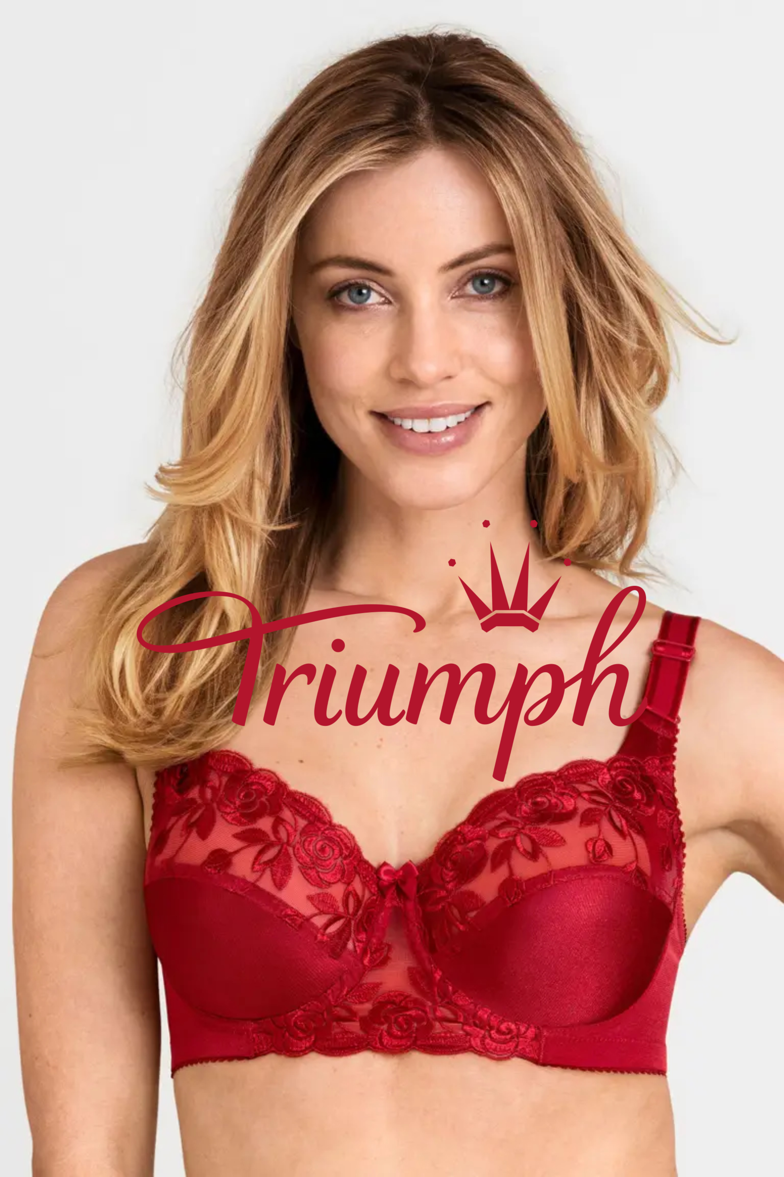 Triumph - (3 peças) Sutiã feminino Drop Cutout com textura rosa