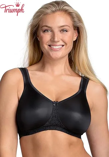 Triumph - (3 ks) Hladká krajková tričková podprsenka, bez kostic