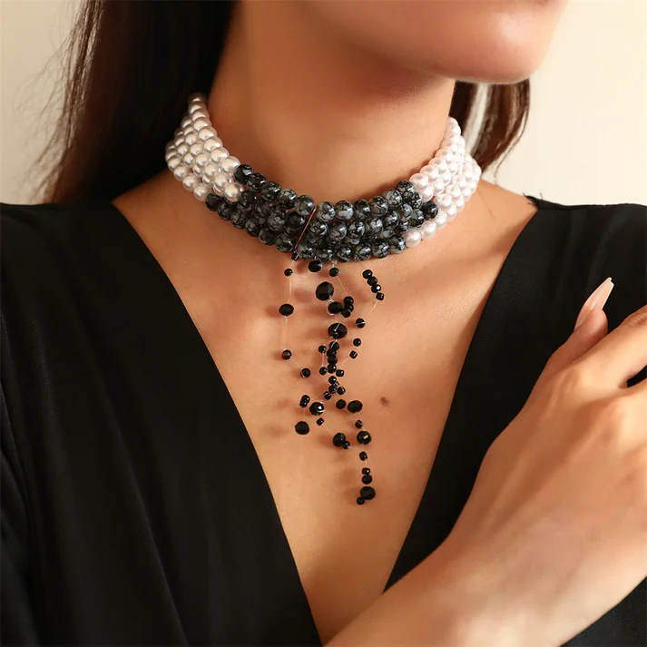 50% SLEVY-All Saints-Bloodthirsty Pearl Necklace