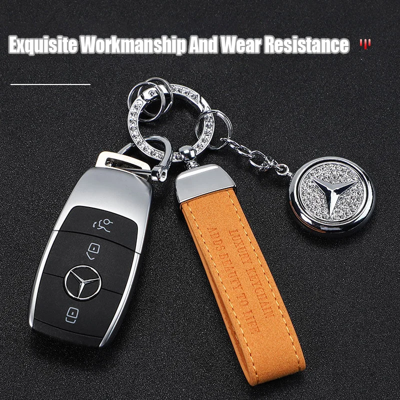🔥Hot Sale New Style🔥Exclusive Logo🔥Fashion Luxury Rotating Car Keychain❤️