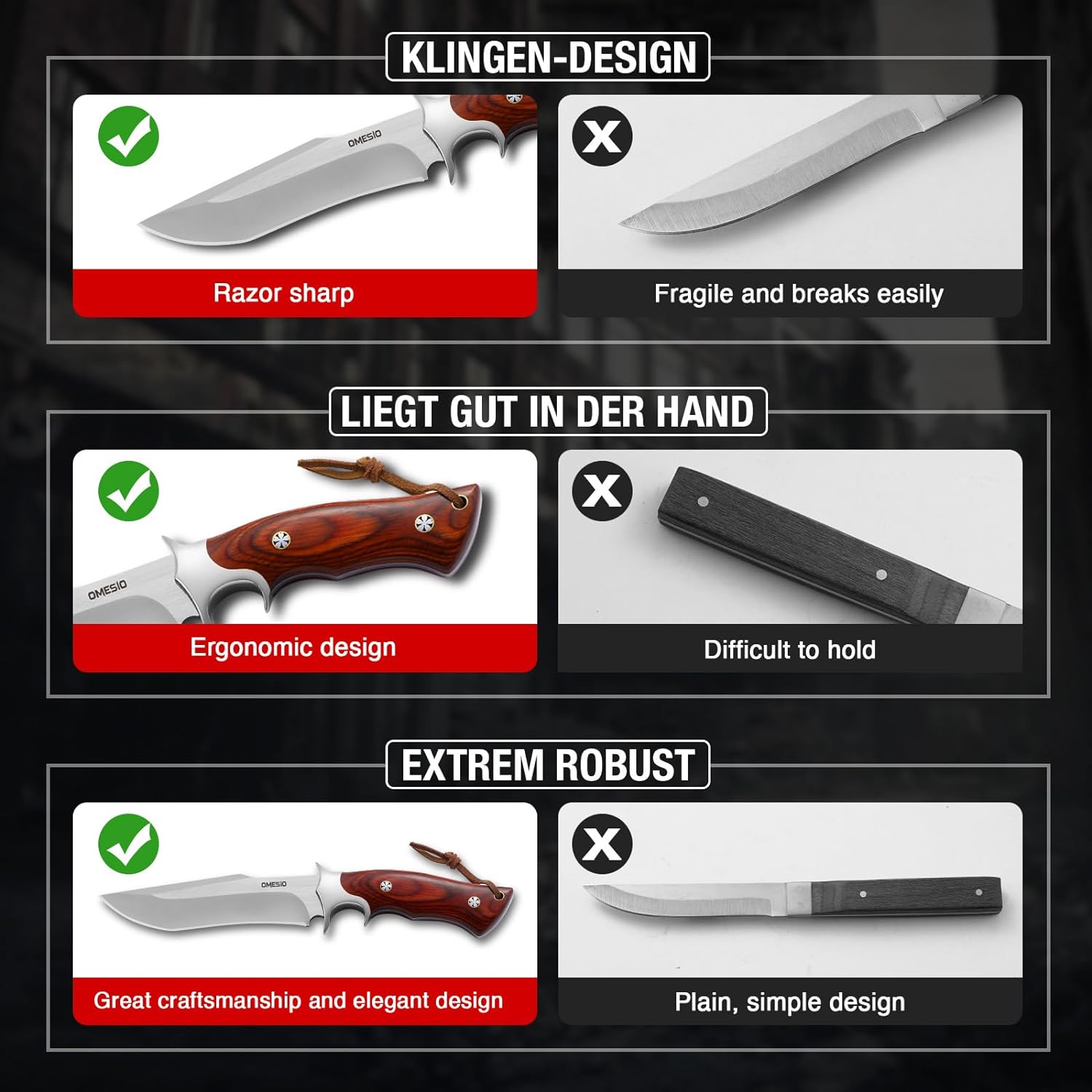 🔥Německý venkovní nůž Dawn M390