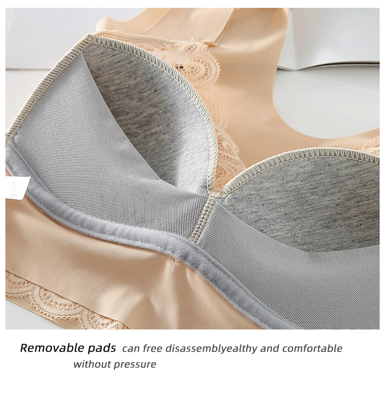 (3 kusy = 920Kč ) Pohodlná krajková dámská podprsenka - na dobírku