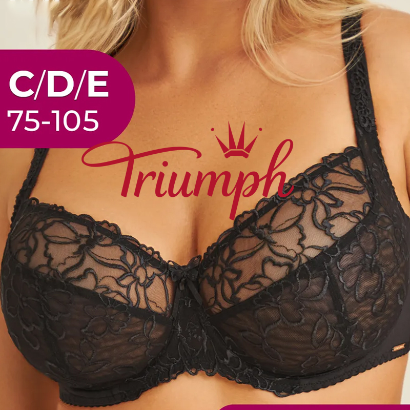 💖Triumph® 3-pak ✨Biustonosz transparentny bez pianki na duży biust