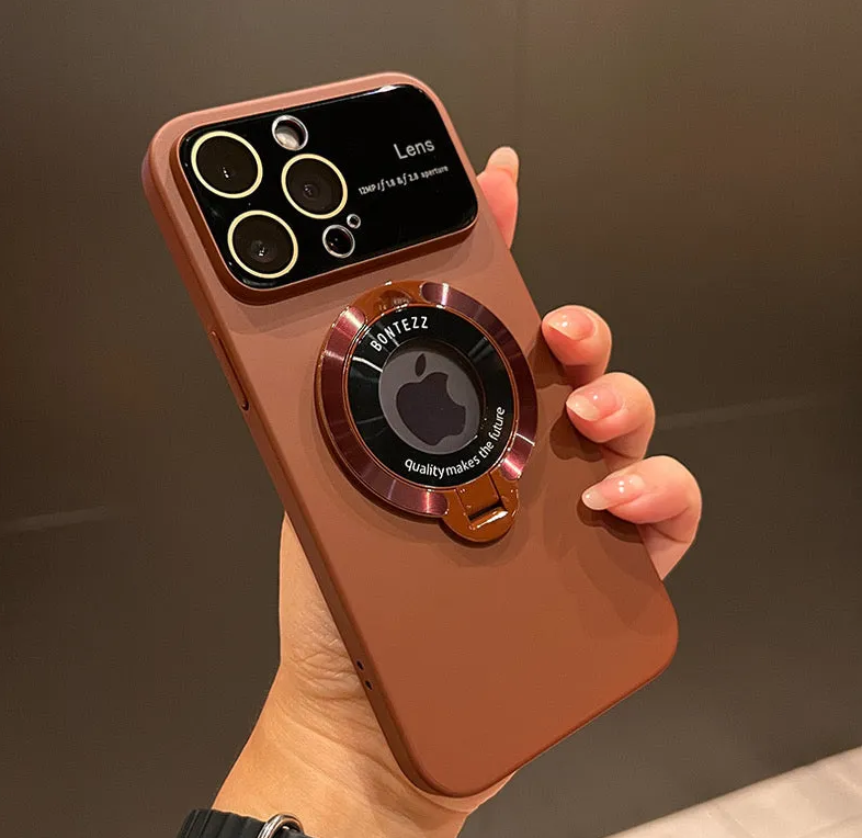 Pouzdro na iPhone MagSafe s integrovaným stojánkem a designem s velkým oknem